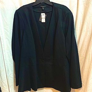 Lane Bryant Black Peplum Blazer NWT Size 24